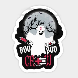 Halloween Nurse Boo Boo Crew graphic Sticker